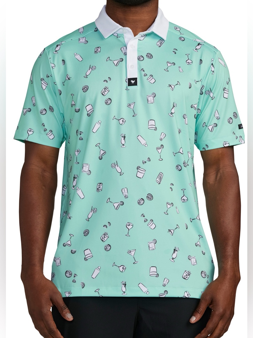 BAD BIRDIE  5PM Somewhere  Performance Golf Polo